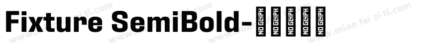 Fixture SemiBold字体转换